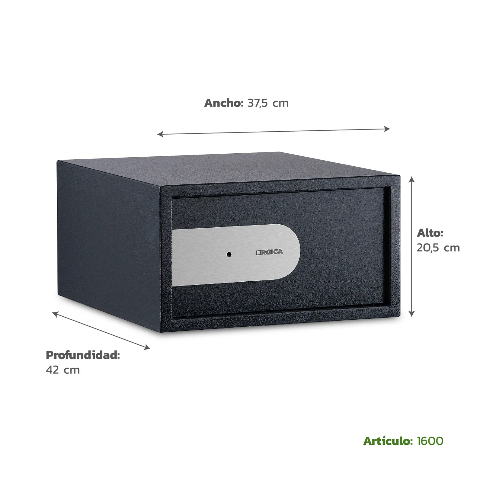 Medidas técnicas de Caja de Seguridad Hotel Mueble