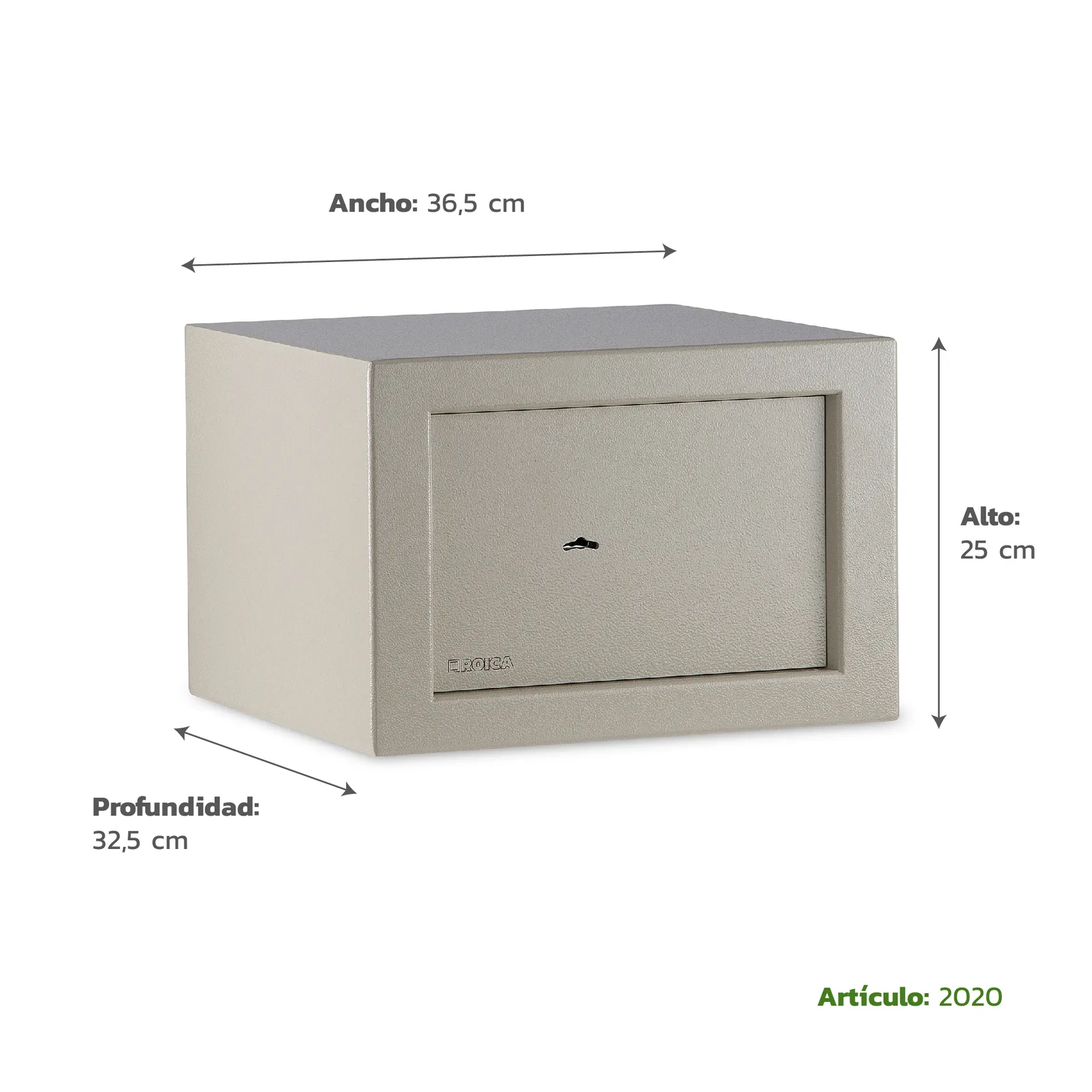 Medidas técnicas de Caja de Seguridad Para Mueble