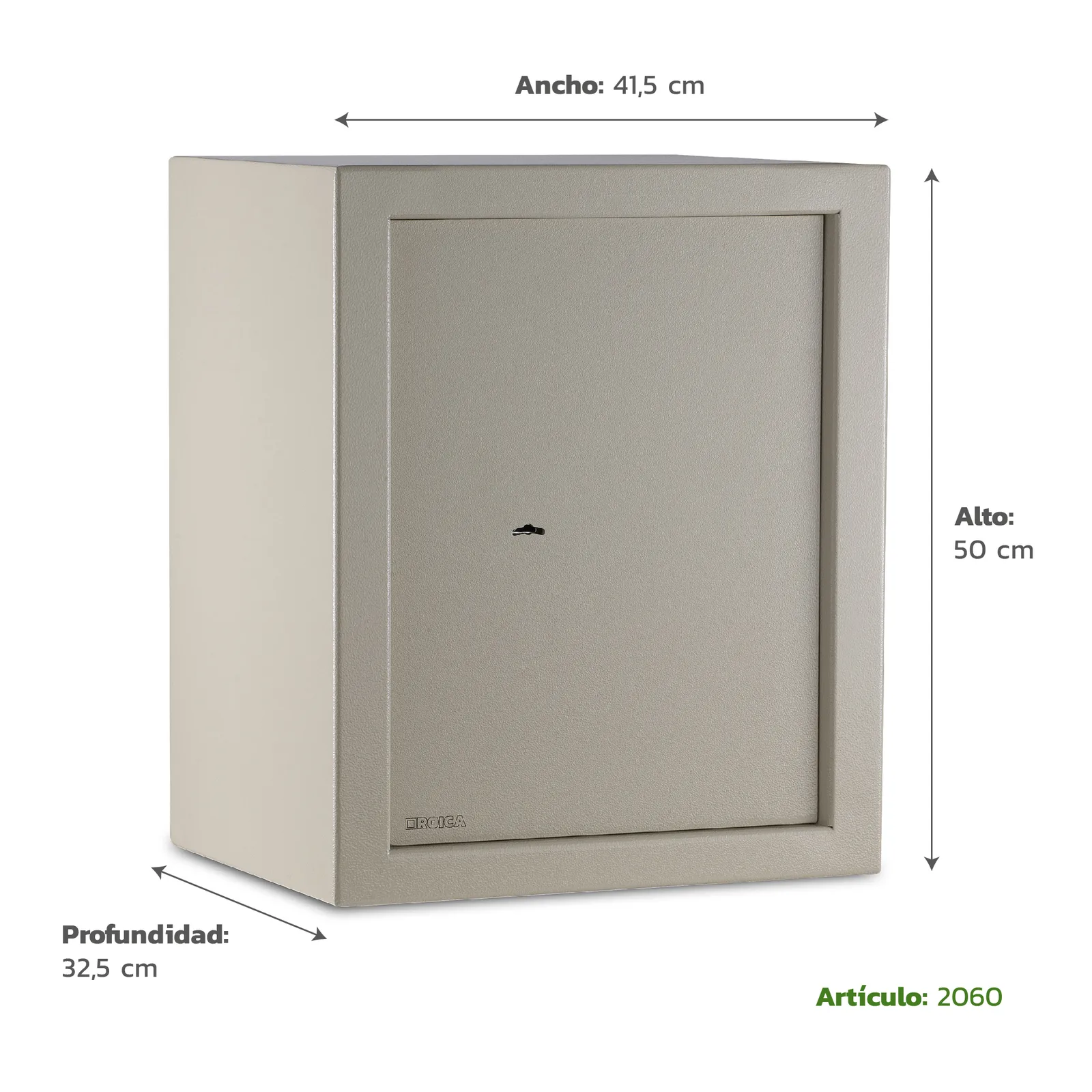 Medidas técnicas de Caja de Seguridad Para Mueble