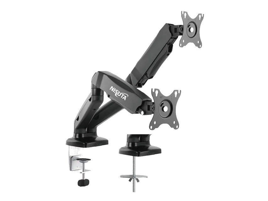 Soporte Ergonómico Doble para Monitor (amortiguación a gas)